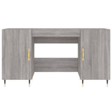 Desk Grey Sonoma 140x50x75 cm Engineered Wood 829530