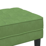 Bench with Cushion Light Green 113 x 57 x 39 cm Velvet 42001950