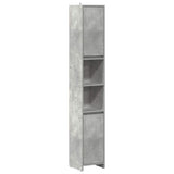 Bathroom Cabinet Concrete Grey 30x30x183.5 cm Engineered Wood 856063