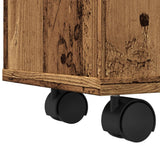 Narrow Bathroom Cabinet with Wheels Old Wood Engineered Wood 855275