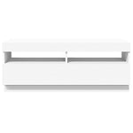 TV Cabinet with LED Lights White 100x35x40 cm 804454