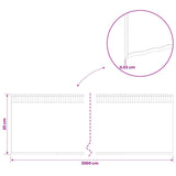 Lawn Edging 20 m x 20 cm Galvanised Steel Silver 42030385