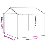 Canopy Tent Anthracite 3x3 m Steel and Fabric 362450