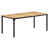 Dining Table 180x90x76 cm Rough Mango Wood 321975