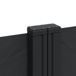 Retractable Side Awning Black 160x600 cm 4004624