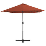 Garden Parasol Terracotta Polyester Extra Large 44872