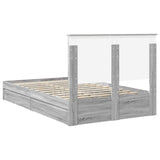 Storage Bed Grey Sonoma 120 x 200 cm Engineered Wood 3409578