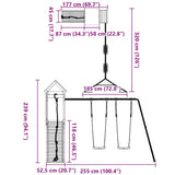 Outdoor Playset Solid Wood Pine 3279097