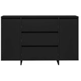 Sideboard with Drawer Black 120 x 41 x 75 cm Engineered Wood 3333907
