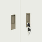 Storage Cabinet 2 pcs White 90 x 40 x 175 cm Steel Lockable 3438722