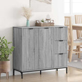 Sideboard Grey Sonoma 89.5 x 33 x 82 cm Engineered Wood 883460