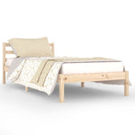 Bed Frame without Mattress Solid Wood Pine 90x200cm 810415