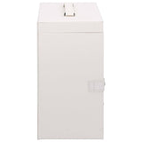 Jewellery Box 5-Layer with Mirror Lockable White 4103562