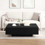 Coffee Table Black Oak 100 x 100 x 31 cm 863005