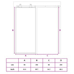 Sliding Door White 90x205 cm Tempered Glass and Aluminium 155217
