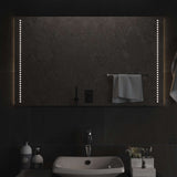 LED Bathroom Mirror Transparent 60 x 10 cm Tempered Glass 42045786