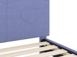 Children's Bed Frame with Headboard Jeans Blue 90 x 200 cm 42011003