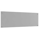 Kitchen Backsplash Light Grey 120 x 40 cm Tempered Glass 42001307