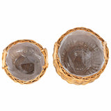 Planter Basket GENDT 2 pcs Natural Brown Kubu Rattan 42020954