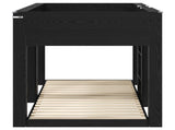 Bunk Bed for Kids Black Oak 90 x 190 cm Engineered Wood 3410396