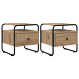 Bedside Cabinet 2 pcs Artisan Oak 40 x 39.5 x 40 cm 8007682