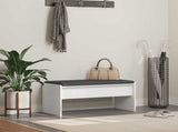 Hall Bench with Cushion White 83 x 38 x 40 cm 891552