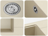 Sink Beige 560 x 460 mm 80% Quartz and 20% Resin 42028414