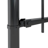 Garden Fence Steel Sturdy Rectangular Modern 277626