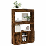 Highboard Smoked Oak 92x33x140 cm Engineered Wood 3309613