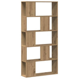 Bookcase 5-Tier Artisian Oak 80.5x23.5x162.5 cm Engineered Wood 852779
