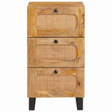 Sideboard with Drawer Brown 40 x 33 x 75 cm Solid Mango Wood 4018067