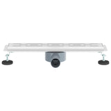 Shower Drain Line Design with 360&deg Siphon Silver 50 cm 42015979
