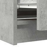 TV Cabinet Concrete Grey 100x35x54 cm Engineered Wood 861799
