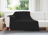 Throw Blankets 6 pcs Black 150 x 200 cm Fleece 42016810