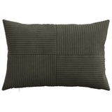 Cushion Cover 6 pcs ALMELO Anthracite 50 x 70 cm Corduroy 915026