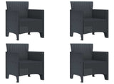 Garden Chair 4 pcs Anthracite 53 x 49 x 85 cm Polypropylene 847468