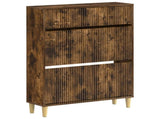 Shoe Cabinet ARNHEM 78 x 24 x 103 cm Engineered Wood Smoked Oak 896660