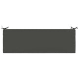 2-Piece Bench Cushions SOEST 2 pcs 100% Polyester Anthracite 949395