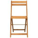 Folding Bistro Chairs 4 pcs Solid Wood Acacia 3216305