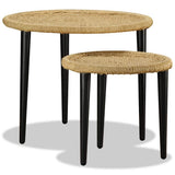 Coffee Table Set 2 Pieces Natural Jute 244218