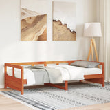 Daybed without Mattress Wax Brown 90x200 cm Solid Wood Pine 854963