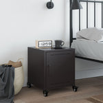 ZNTS Bedside Cabinet Black 36x39x43.5 cm Steel 846614