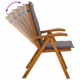 3-Piece Garden Dining Set Natural Solid Acacia Wood 3434591