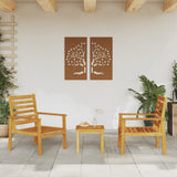Garden Sofa Chair 2pcs 66.5x65x81 cm Solid Wood Acacia 366374
