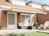 Retractable Awning Yellow 350 x 200 cm Fabric 3329646