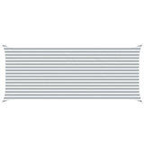 Sun Shade Sail Light Grey and White 6 x 2.5 m 42031123