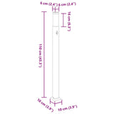 Bollard Lights with Sensor 3 pcs 110 cm Black IP44 4006082