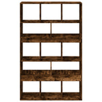 Bookcase Smoked Oak100x33x156.5 cm Engineered Wood 3309370