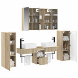 Bathroom Furniture Set 6 pcs Sonoma Oak 3407137