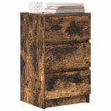 Bedside Cabinets with 3 Drawers 2 pcs Smoked Oak 39x35x65 cm 861346